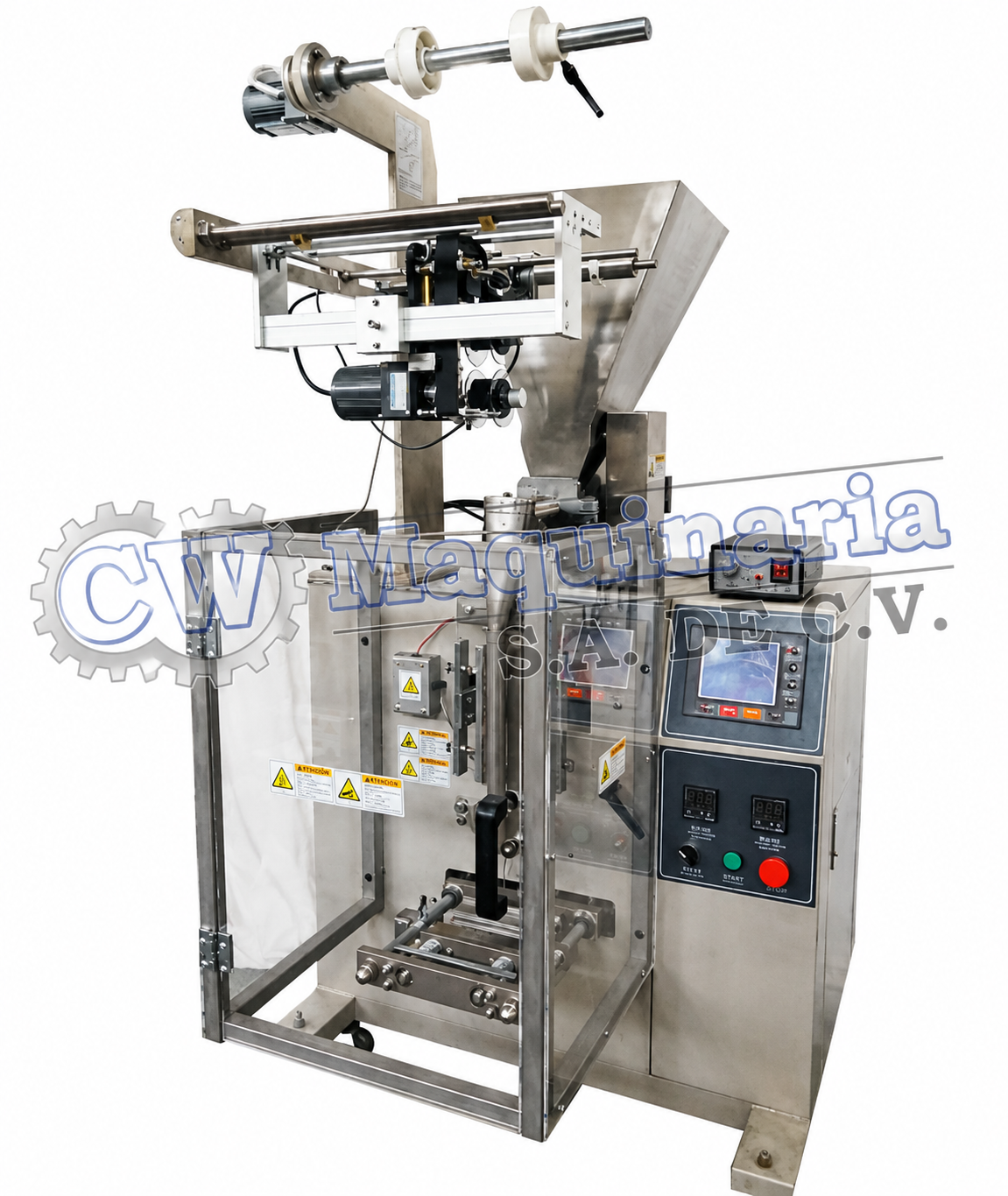 MAQUINA EMBOLSADORA DE POLVO CON FOTOCELDA INTEGRADA EV-280P
